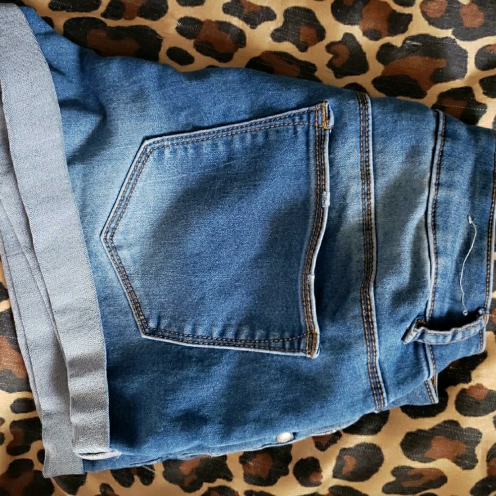 Denim shorts
